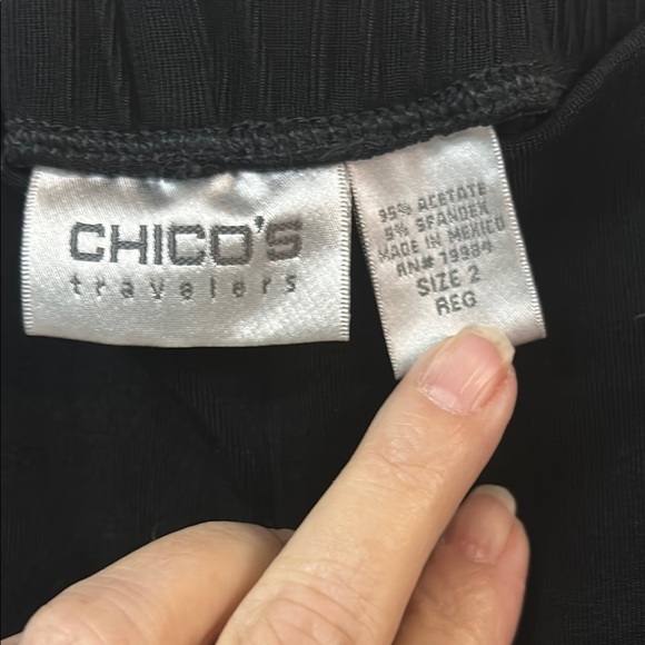 Chico’s Travelers Elegant Black Women's Pants - Picture 2 of 4